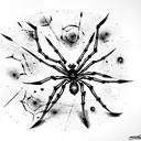 Spider tattoo design idea