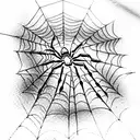 Spider tattoo design idea