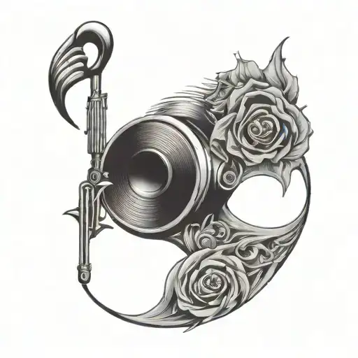 music lover tattoo design idea