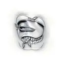 pinup bending over tattoo design idea