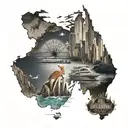Australia travel tattoo design idea