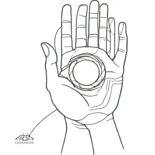 The eyes are afraid, but the hands do it tattoo design idea