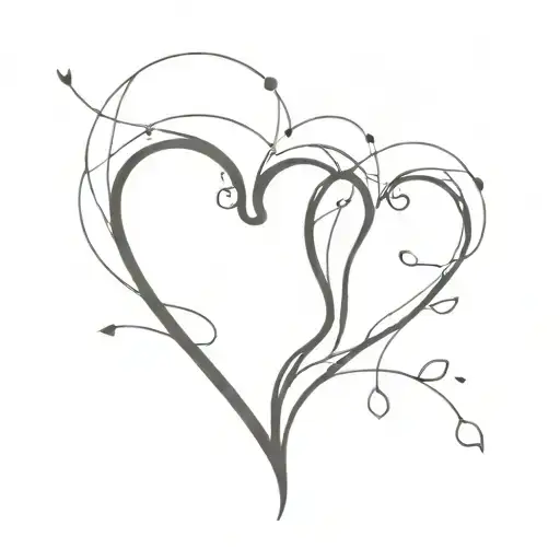 And even if we both only have half a heart, we can make two halves into one. tattoo design idea