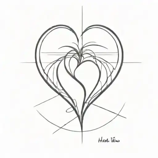 And even if we both only have half a heart, we can make two halves into one. tattoo design idea