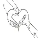 And even if we both only have half a heart, we can make two halves into one. tattoo design idea