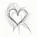 And even if we both only have half a heart, we can make two halves into one. tattoo design idea