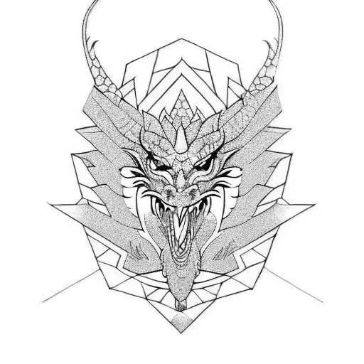aztec dragon tattoo design idea