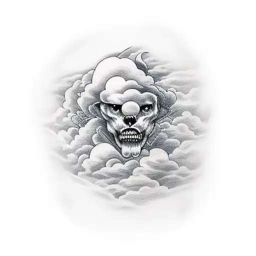 Clouds tattoo design idea