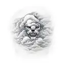 Clouds tattoo design idea