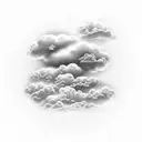 Clouds tattoo design idea