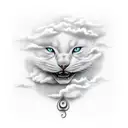 Clouds tattoo design idea