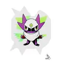 pokemon haunter riding skateboard tattoo design idea