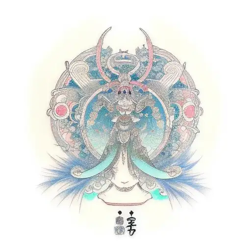 Virgo goddess tattoo design idea