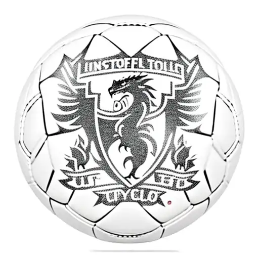 A fierce dragon guarding a soccer ball with the Liverpool FC logo tattoo design idea
