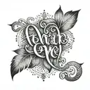 adrian name tattoo design idea