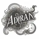 adrian name tattoo tattoo design idea