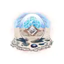 shattered hourglass with the universe escaping from the top side and an arid ladscape on the bottom tattoo design idea