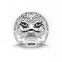 daruma doll tattoo design idea