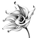 calla lily tattoo design idea