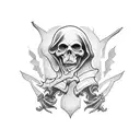 Grim Reaper tattoo design idea