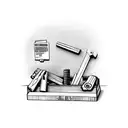 A study desk filled with carpentry tools and a baseball glove tattoo design idea