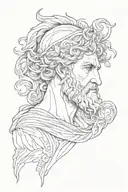 Greek mythology and philosophy tattoo design idea