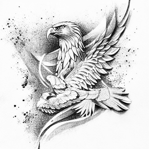 Roman eagle  tattoo design idea