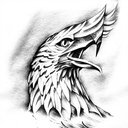 Roman eagle  tattoo design idea