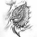 Roman eagle  tattoo design idea