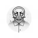 Mac miller with skulls  tattoo design idea