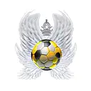 A soccer ball with wings and a crown, representing the client's love for futbol and their desire to be the king of the game tattoo design idea
