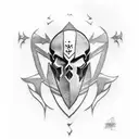 ghost of sparta kratos tattoo design idea