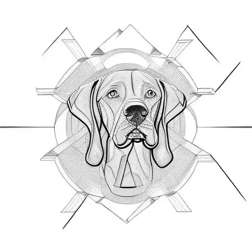 weimaraner tattoo design idea