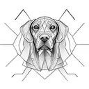 weimaraner tattoo design idea