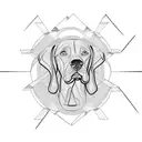 weimaraner tattoo design idea