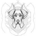 weimaraner tattoo design idea