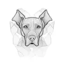 weimaraner tattoo design idea