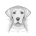 weimaraner tattoo design idea