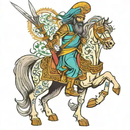 Persian Warrior tattoo design idea