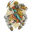 Persian Warrior tattoo design idea