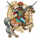 Persian Warrior tattoo design idea