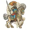 Persian Warrior tattoo design idea