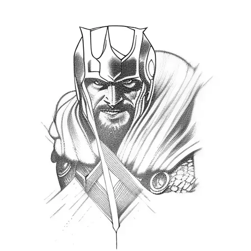 thor tattoo design idea