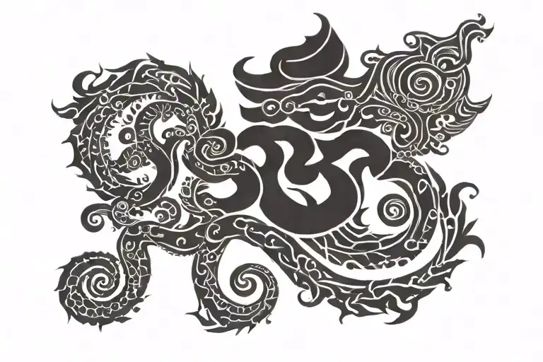 written by 'Om Namah Shivaya' tattoo design idea