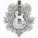 les paul guitar seika tattoo design idea