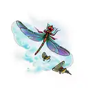 Dragonfly tattoo design idea