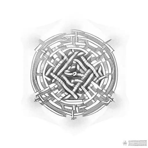 interlocking chains that wrap around Each link represents a significant moment in his life incorporate the autism logo tattoo design idea