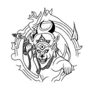 thai monkey king tattoo design idea