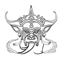 thai monkey king tattoo design idea