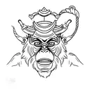 monkey king  tattoo design idea
